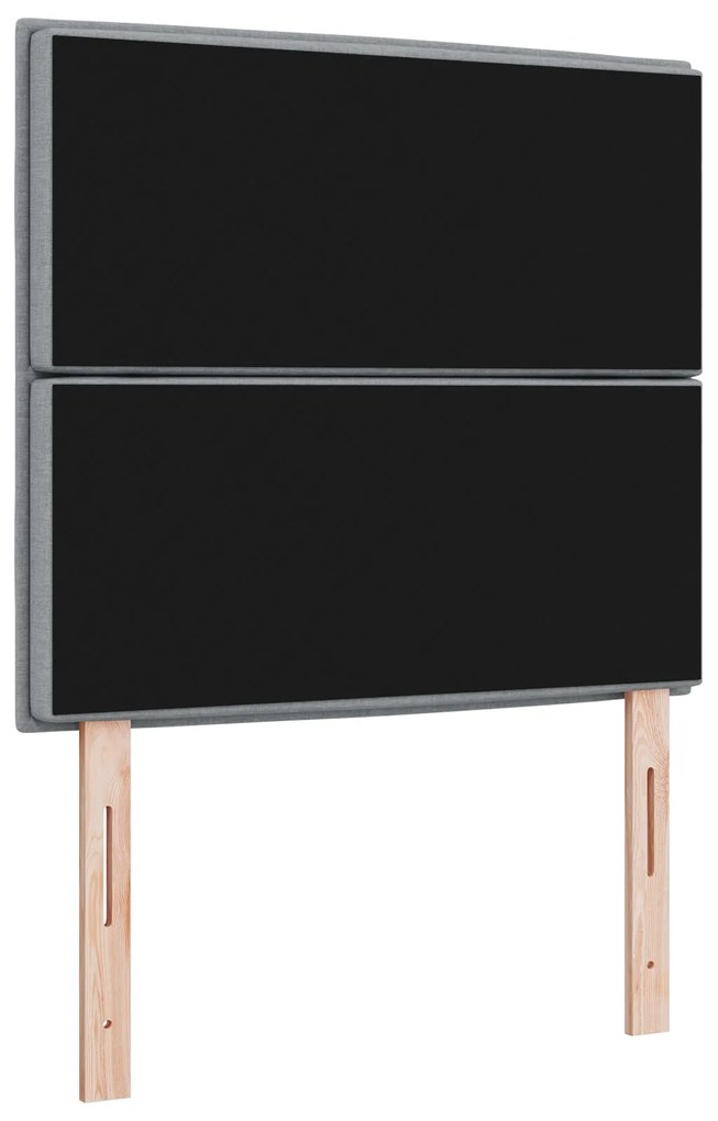 Cabeceira Design Linhas Cinza Claro 90 cm Tecido