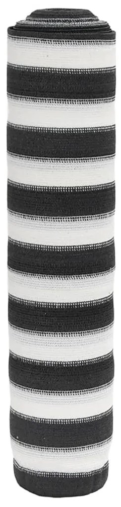 Rede de privacidade PEAD 75 g/m² 1x10 m antracite e branco