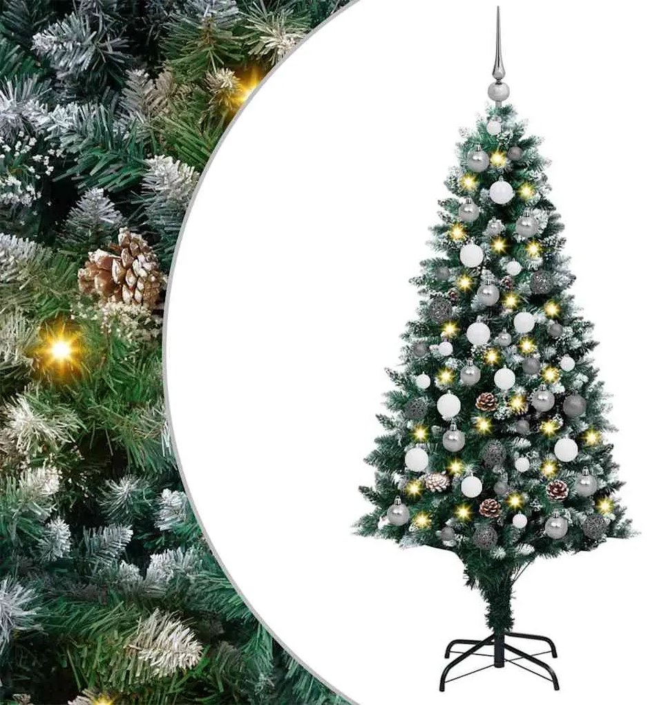 vidaXL Árvore de Natal Artificial Verde 180 cm PVC