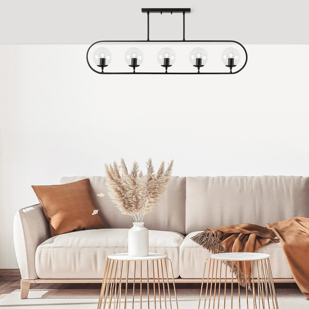 Chandelier Jewel – Preto – 122 x 15 cm