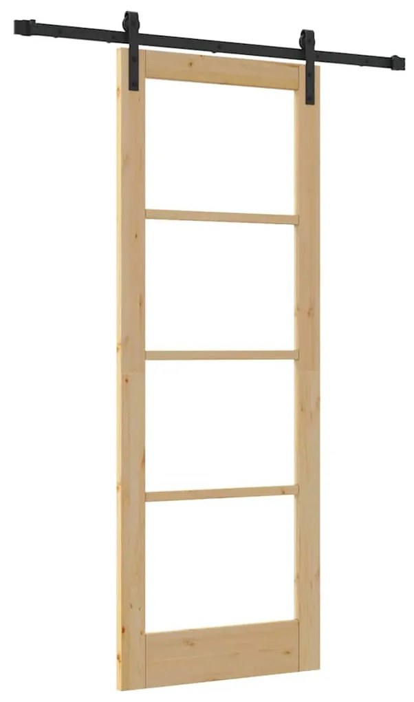 Porta Deslizante vidaXL com Conjunto de Ferragens 'ORKDAL'78x211 cm