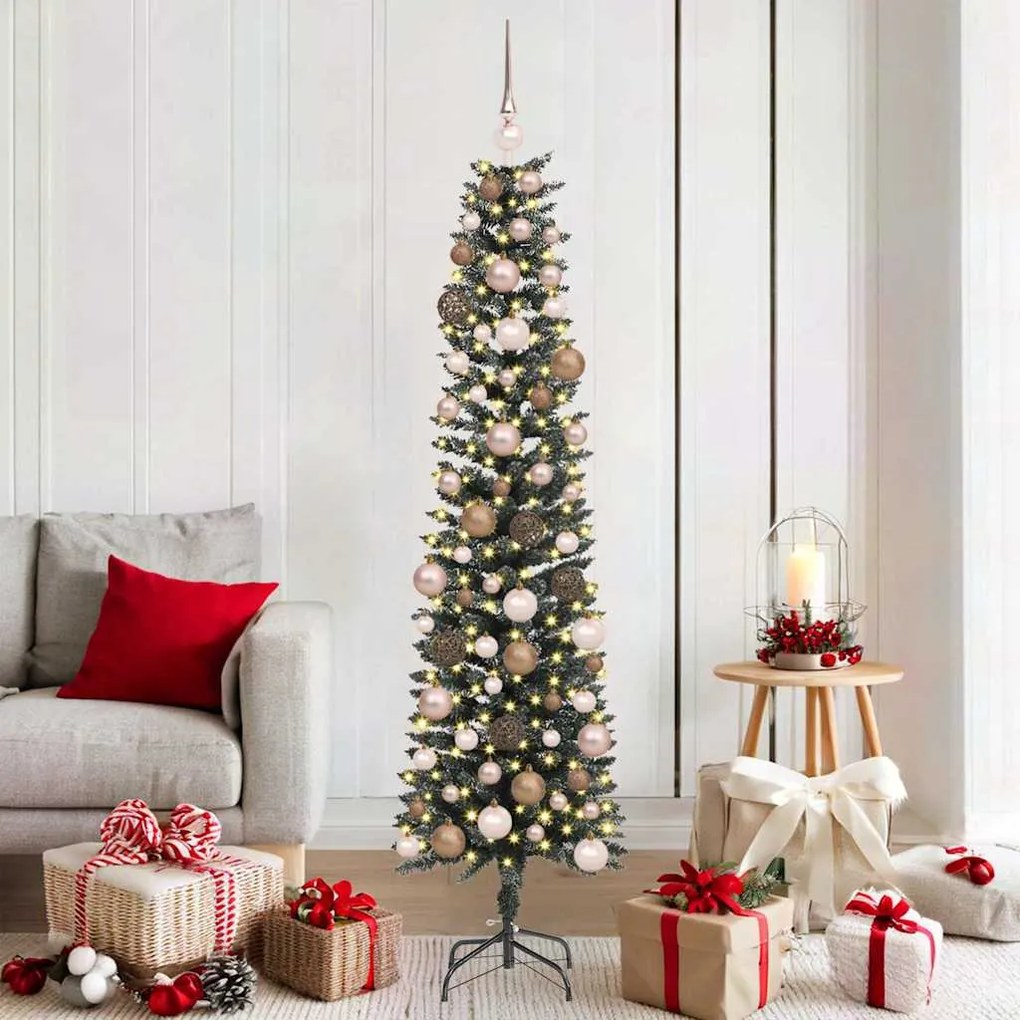 vidaXL Árvore de Natal Artificial Verde 50.5 x 50.5 x 180 cm