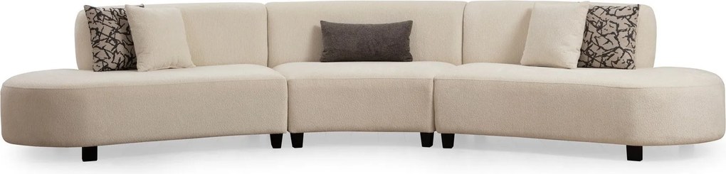 Sofá de Canto Pars – Cream – 390 cm x 100 cm x 70 cm