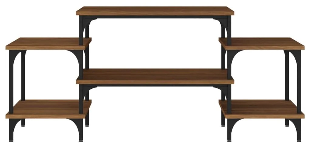 Móvel de TV 117x35x52 cm derivados de madeira carvalho castanho