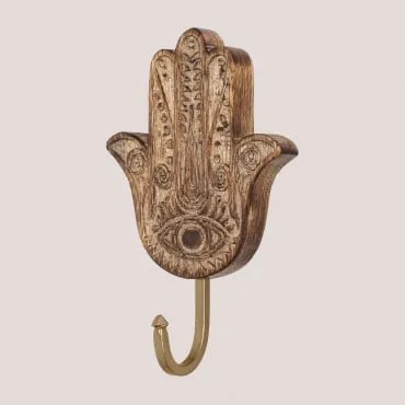 Cabide De Parede Em Madeira De Manga Niala B - Sklum