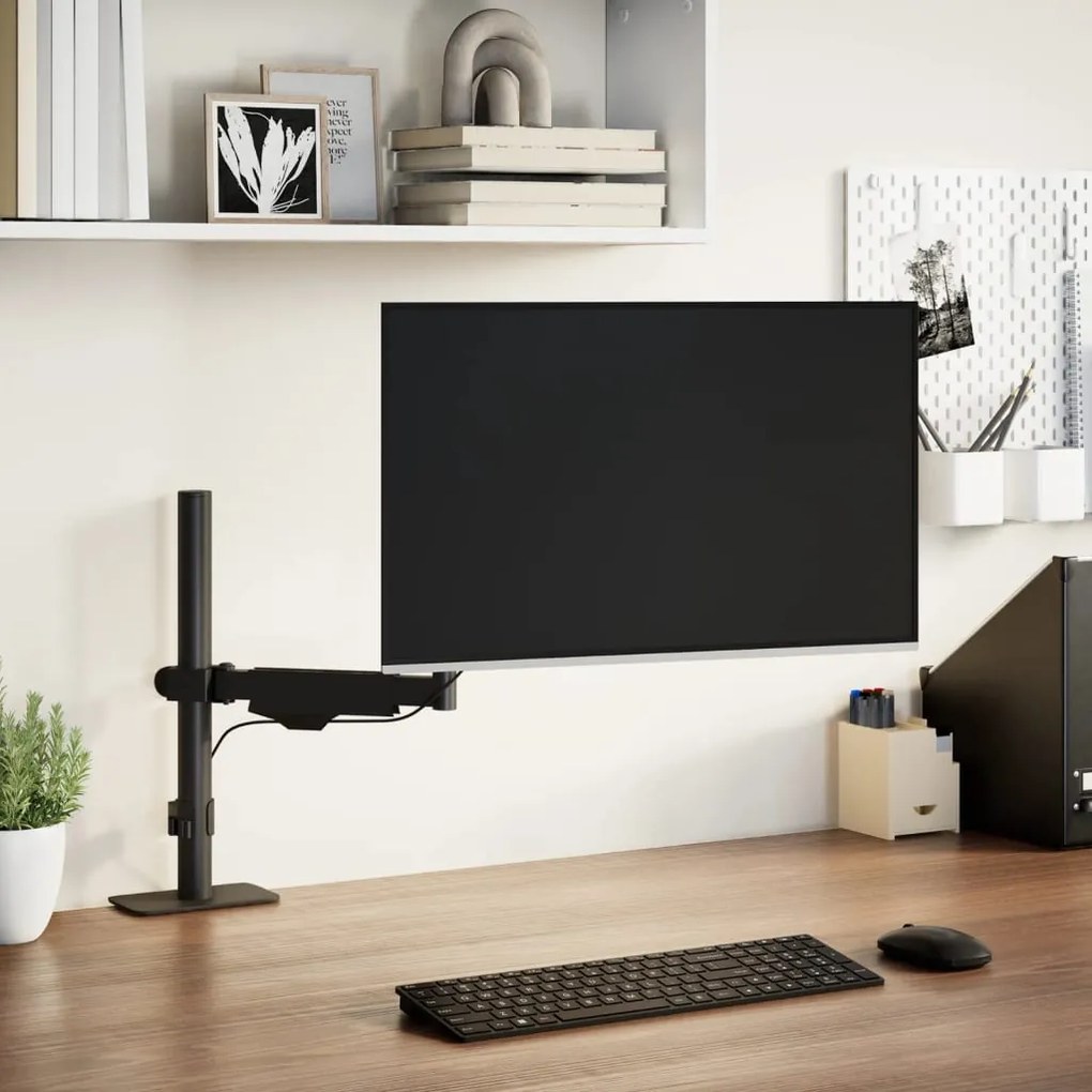 vidaXL Braço p/ monitor independente ecrã 27" máx. mola a gás 10 kg