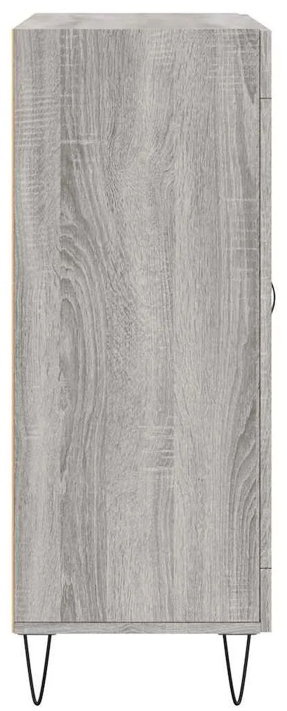Aparador 69,5x34x90 cm derivados de madeira cinzento sonoma