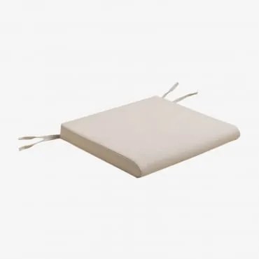 Almofada 43x40 Cm Para Cadeira Em Tecido Nelida Gardénia Branco - Sklum