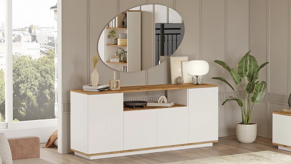 Console FR15 – Atlantic Pine White – 180x75x44,5 cm
