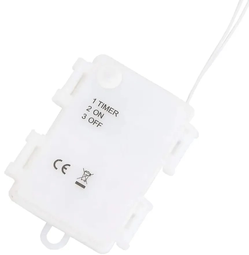 Luzes de Natal silhueta Papai Noel 2 pcs 35 LEDs branco quente
