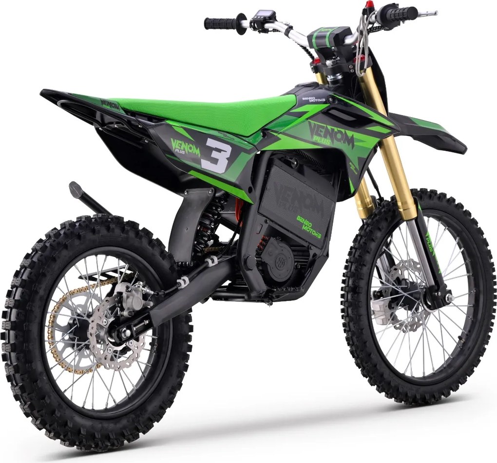 Mota cross para crianças Motocross Motors Venom – 8000W, 3 modos de condução Verde
