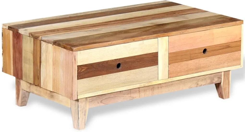 Mesa de centro em madeira recuperada maciça