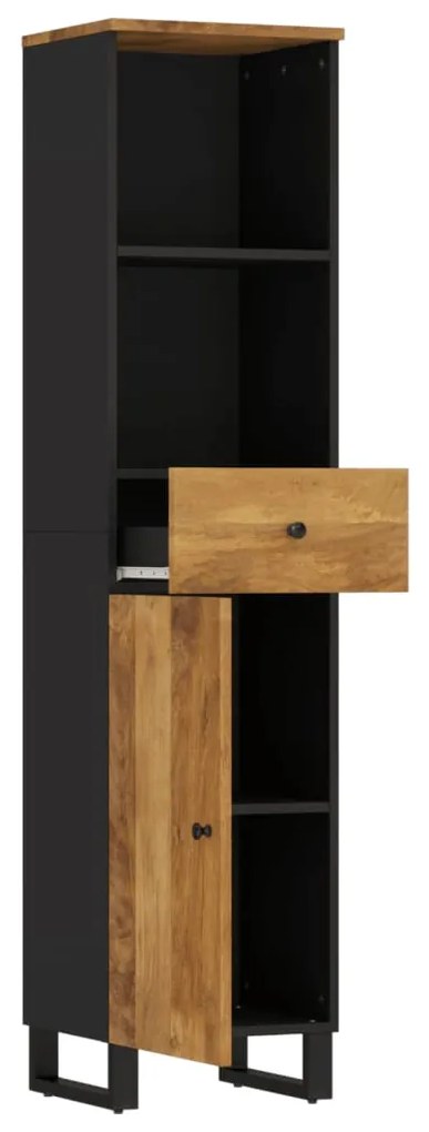 Armário de casa de banho 38x33x160 cm mangueira maciça