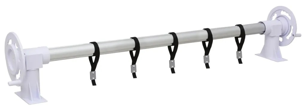 vidaXL Enrolador para cobertura de piscina com base de plástico