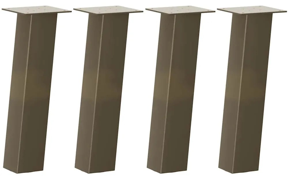 Pés para mesa de centro 4 peças aço natural 30 cm aço