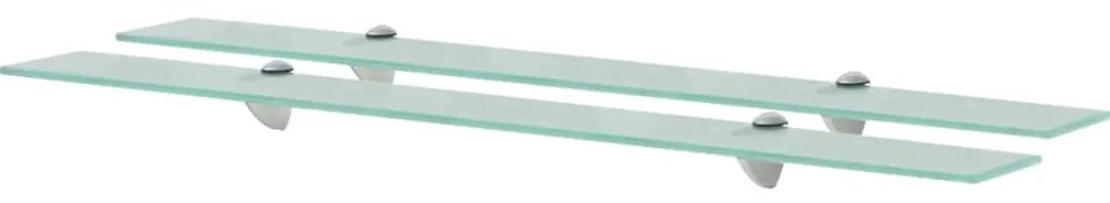 Prateleiras flutuantes 2 pcs vidro 90x10 cm 8 mm