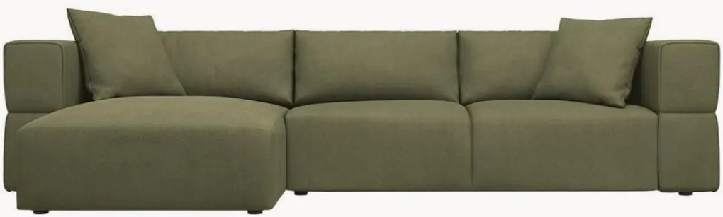 Sofá de canto em chenille Esther (4 lugares), parte de canto esquerda