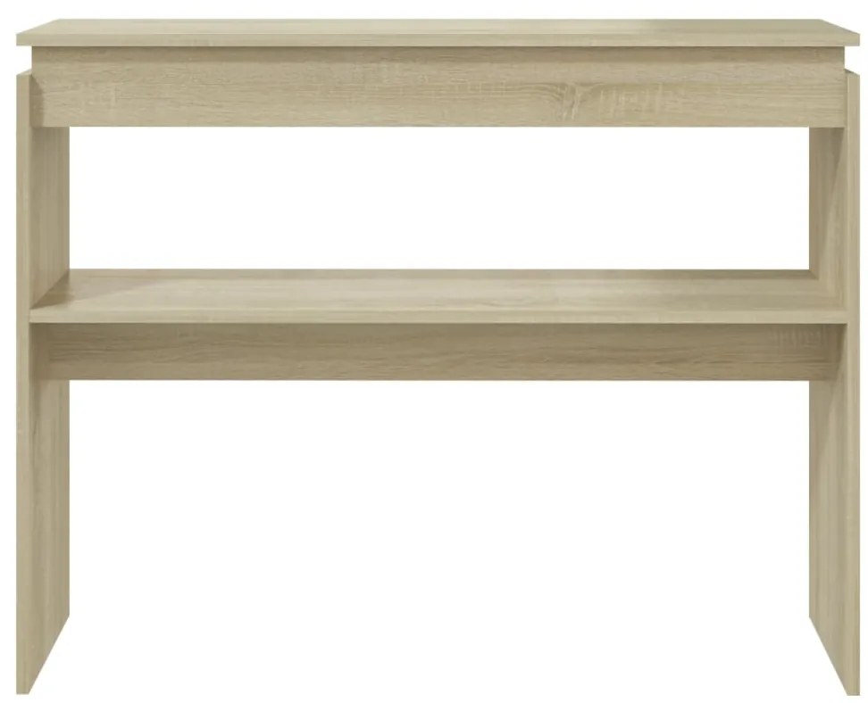Mesa consola 102x30x80 cm derivados de madeira carvalho sonoma