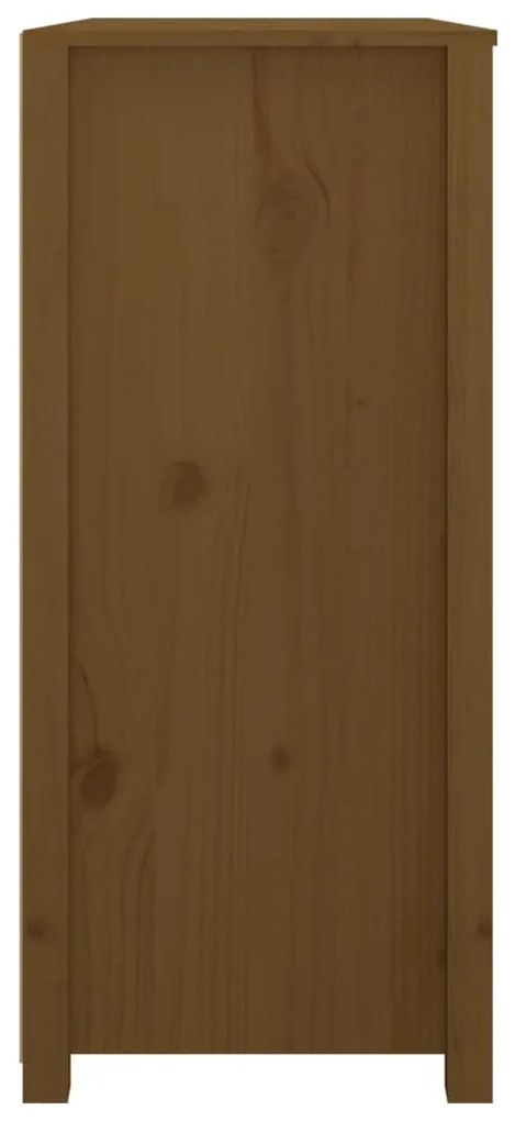 Armário de apoio 100x40x90 cm pinho maciço castanho mel