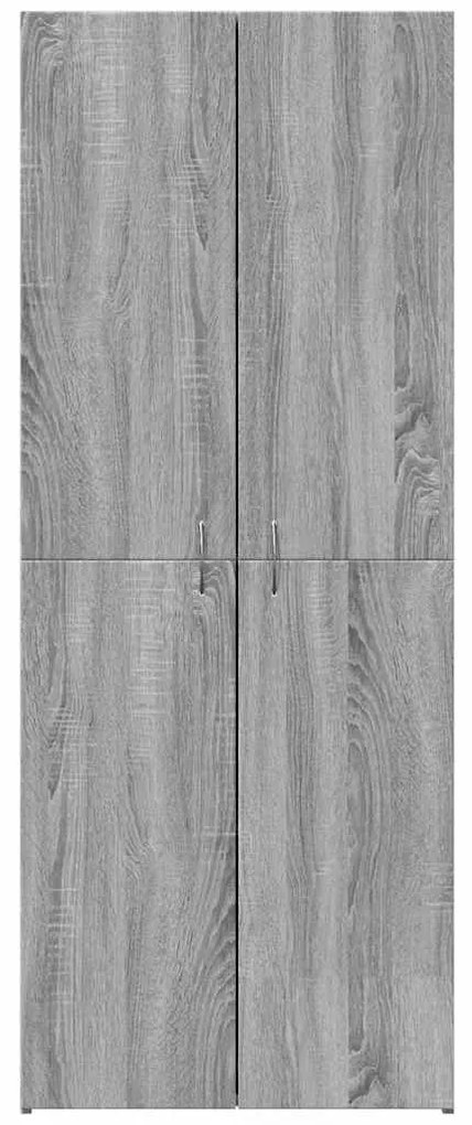 Arquivador 60x32x153 cm derivados de madeira cinzento sonoma