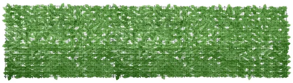 Tela de varanda com folhas verdes 400x100 cm