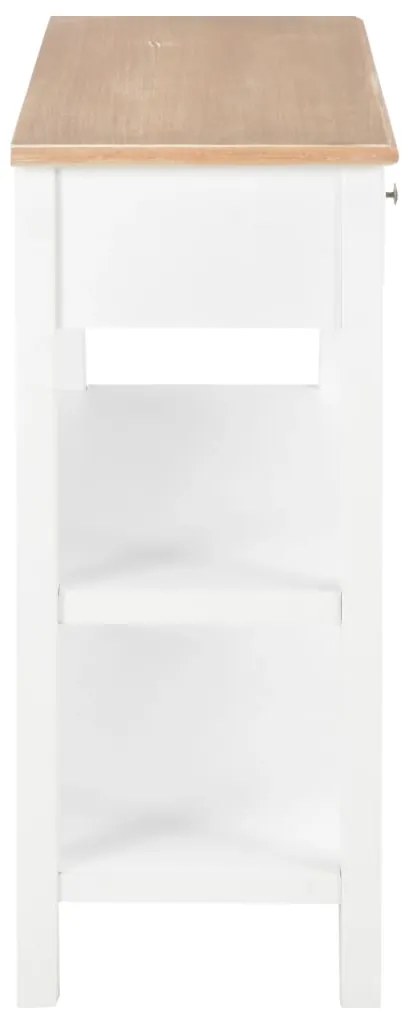 Aparador 110x35x80 cm MDF branco