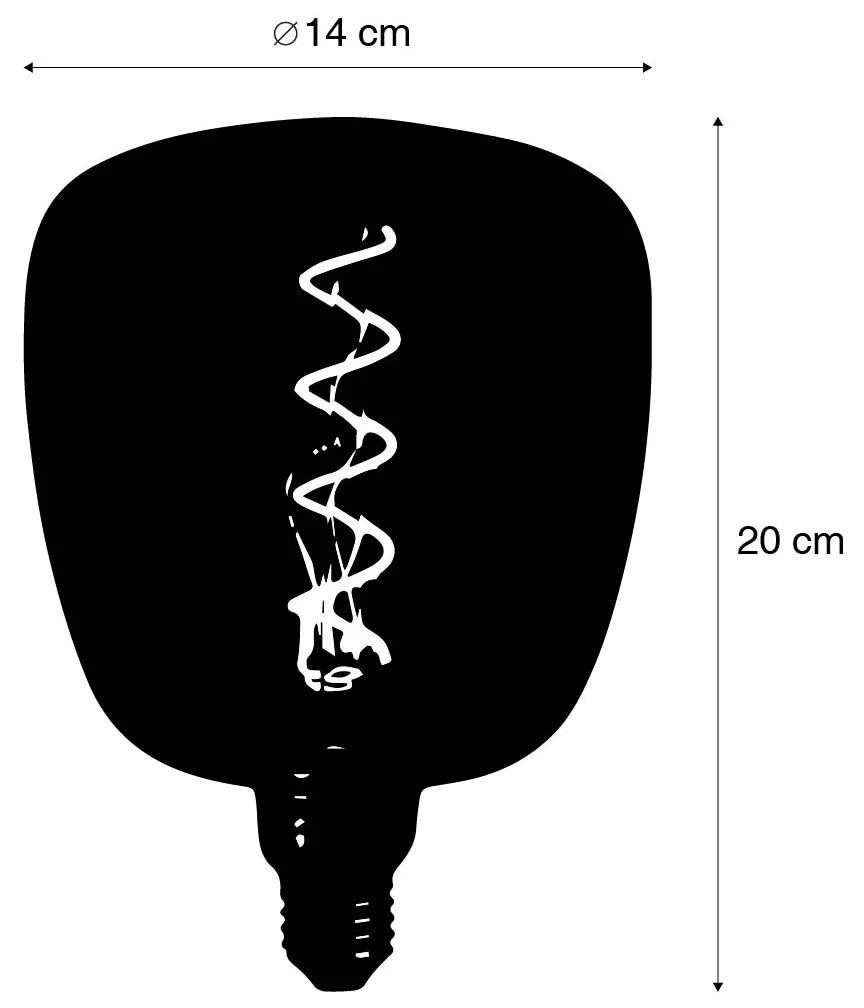 Lâmpada LED E27 regulável DECO 5W 130lm 1800K 14 cm