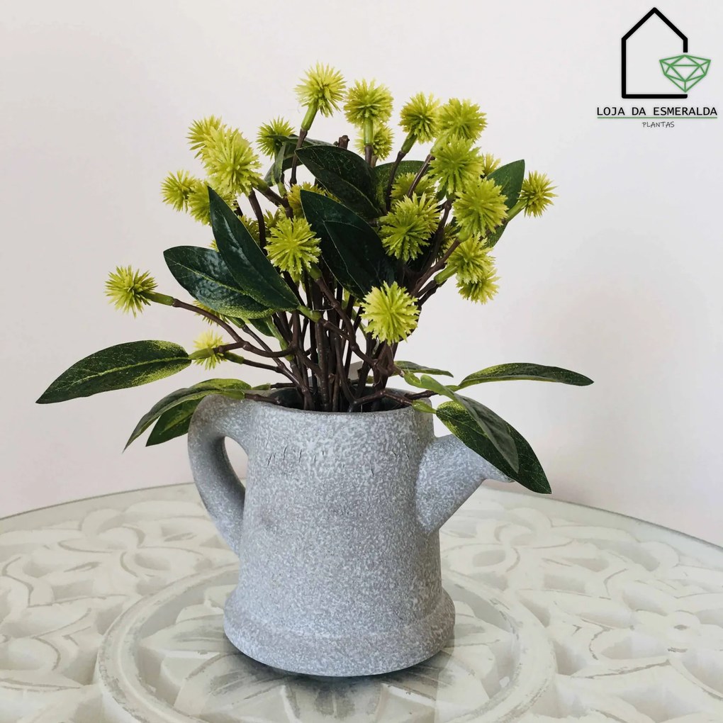 Planta Decorativa em Regador | 10x10x23CM - Modelo 1