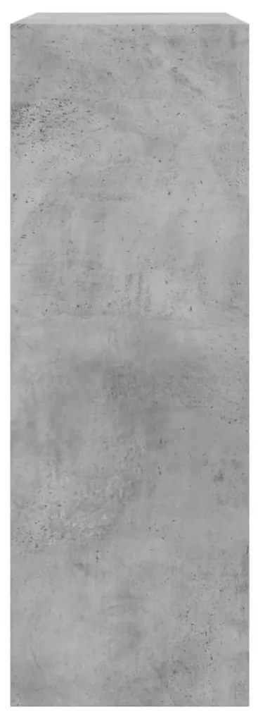 Sapateira 80x34x96,5 cm derivados de madeira cinzento cimento