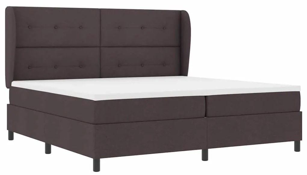 Cama Box com Colchão em Castanho, 200x200 cm