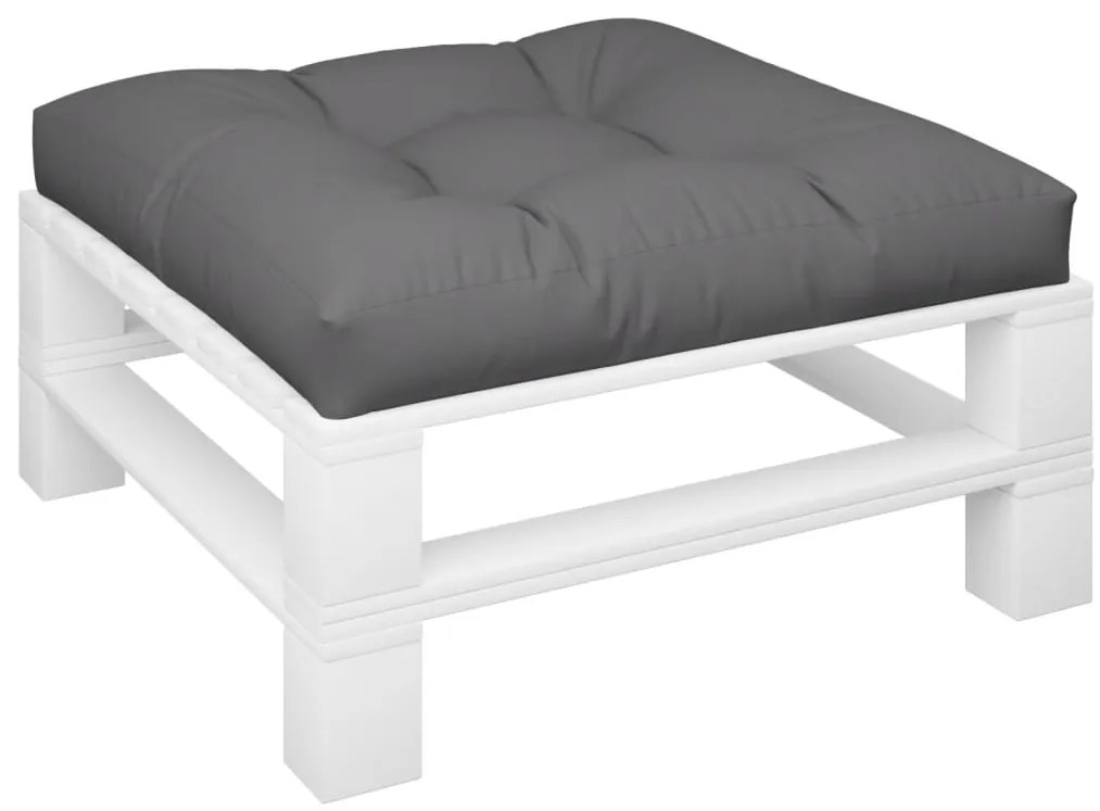 Almofadão para sofá de paletes 80x80x12 cm tecido cinza