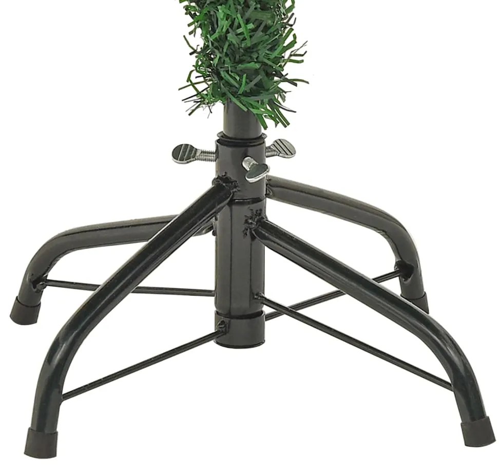 Árvore de Natal com pinhas pré-iluminada 120 cm PVC e PE verde