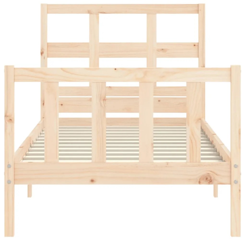 Cama sem colchão 90x200 cm madeira de pinho maciça