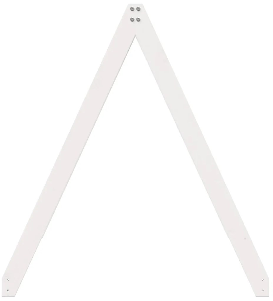Telhado de cama infantil 209x95,5x88 cm pinho maciço branco