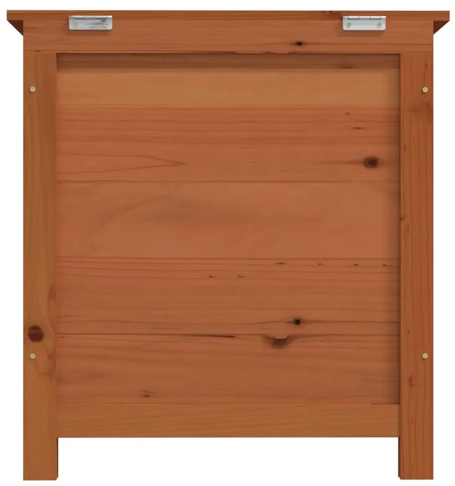 Caixa p/ almofadões exterior 50x50x56 cm abeto maciço castanho