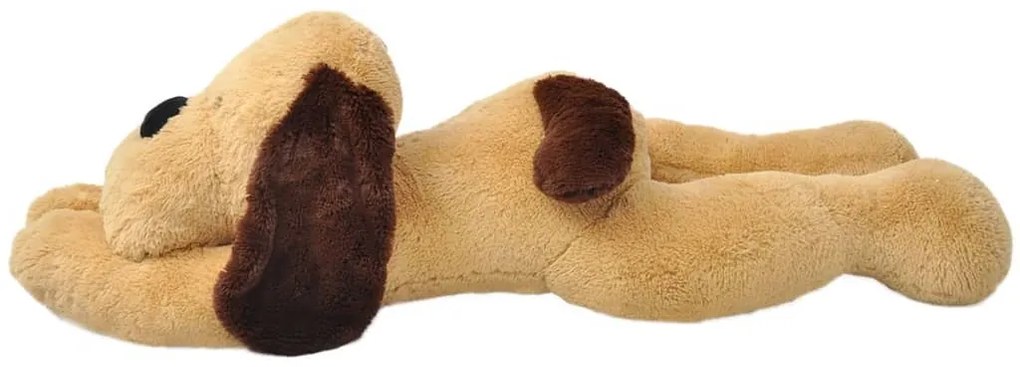 Cão de peluche 80 cm castanho
