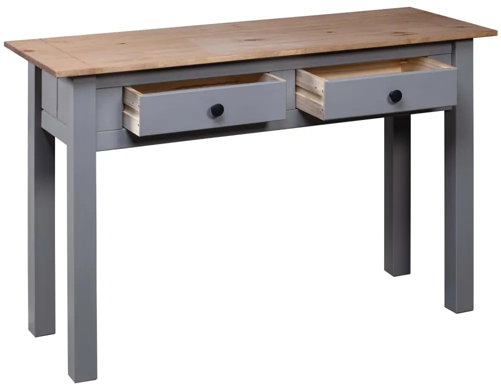 Mesa consola 110x40x72 cm pinho maciço Panama cinzento