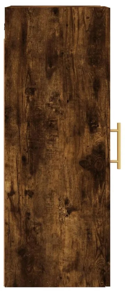 Armário de parede 34,5x34x90 cm carvalho fumado