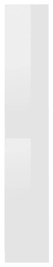 Estante 4 prateleiras 40x24x142cm contrapla. branco brilhante