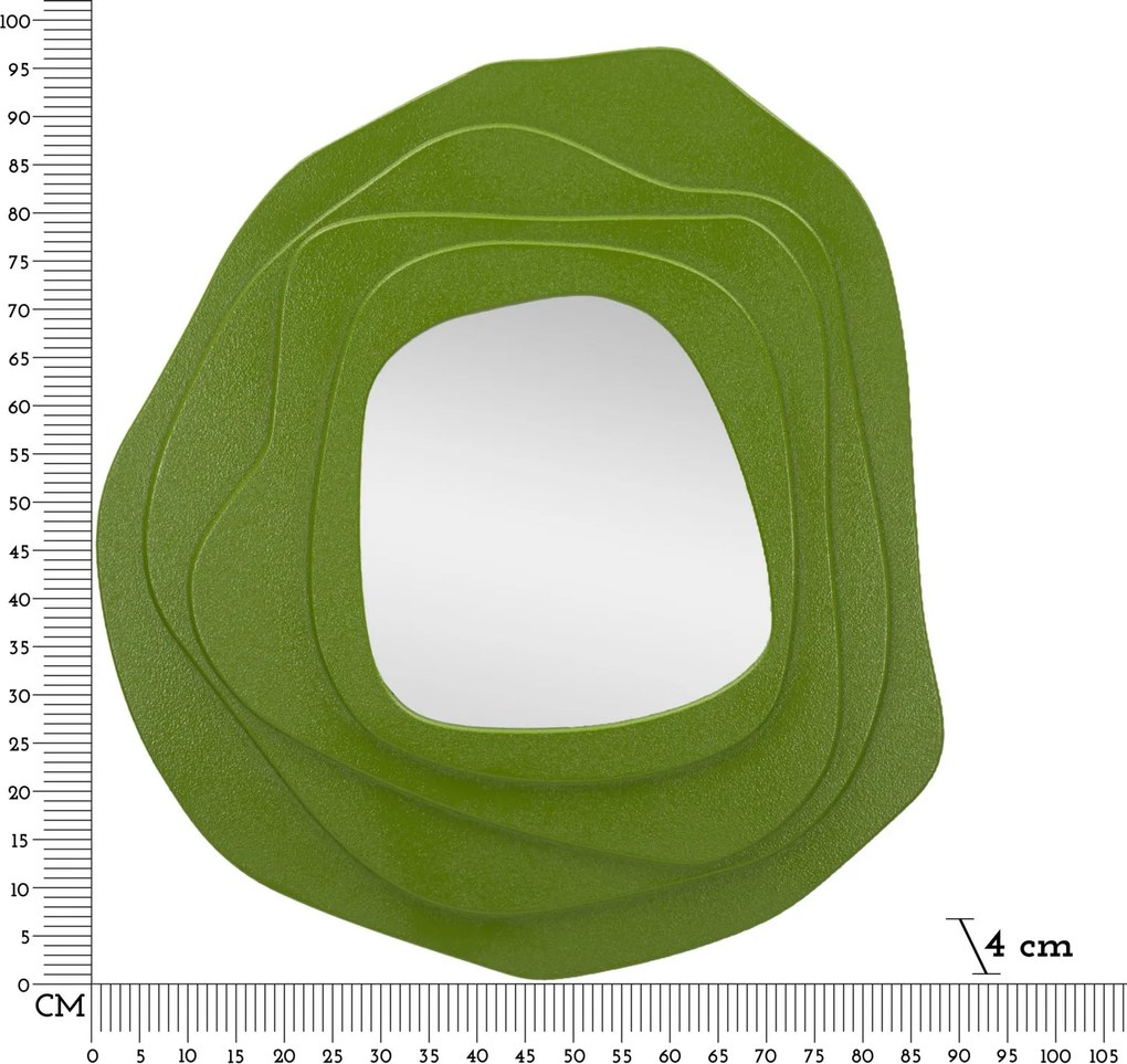 ESPELHO DE PAREDE DALIA 90X4X97 CM VERDE