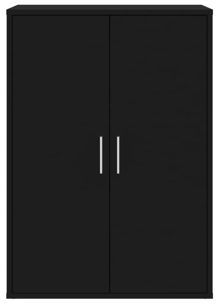 Aparadores 2 pcs 60x31x84 cm derivados de madeira preto