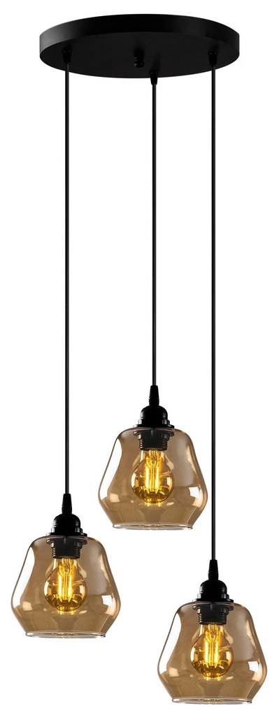 Chandelier Gold – Dourado e Preto – 39 x 39 cm