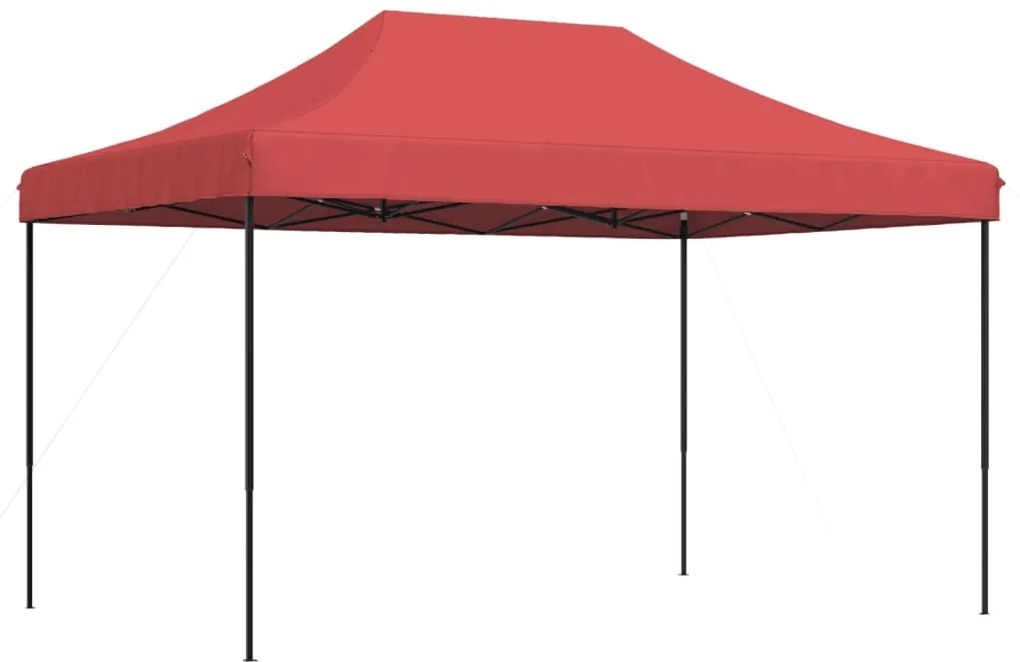 Tenda para festas pop-up dobrável 440x292x315 cm bordô
