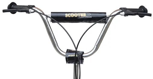 Trotinete Infantil com 2 Rodas 2 Freios e Cavalete Cor Rosa - Alumínio - 125x58x92-100 cm com Rodas Grandes