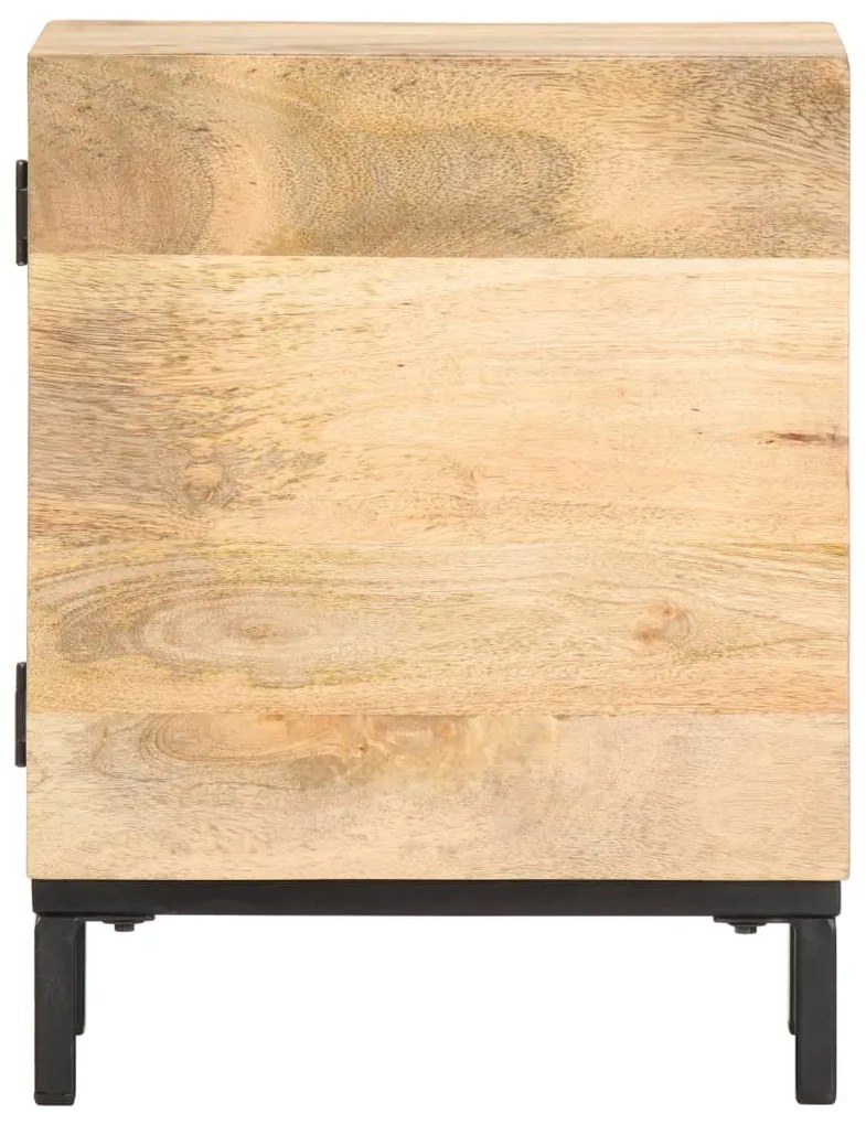 Mesa de cabeceira 40x30x51 cm madeira de mangueira maciça