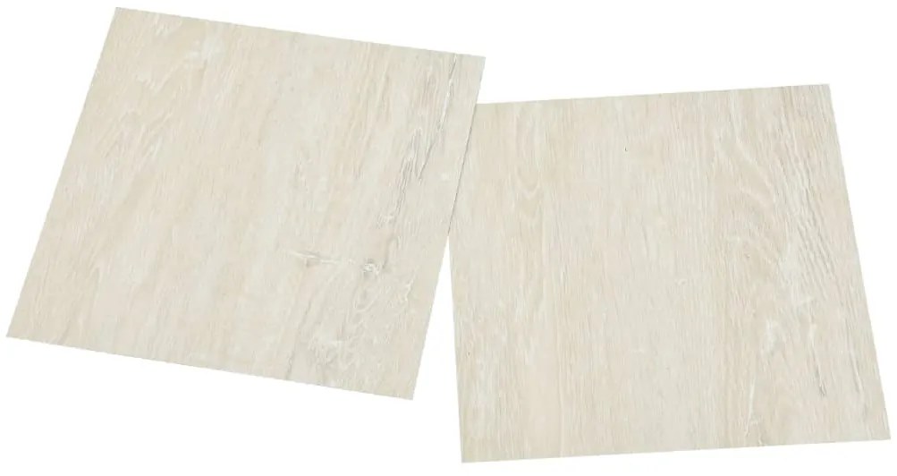 Tábuas de soalho autoadesivas 55 pcs 5,11 m² PVC creme