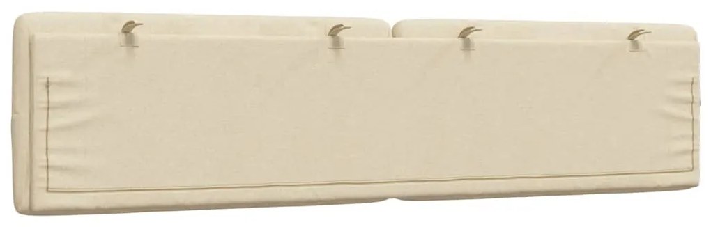 Almofadão de cabeceira 200 cm tecido creme