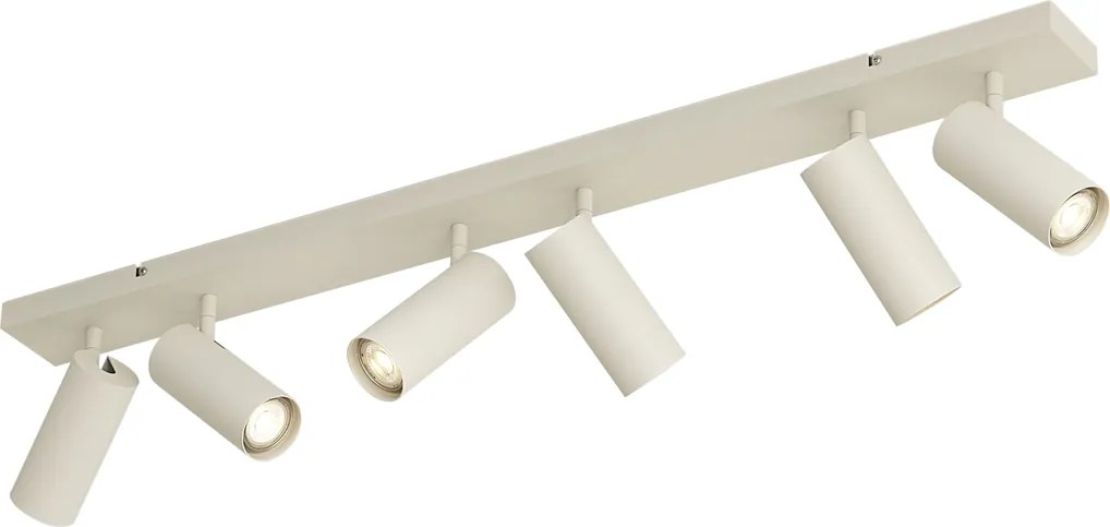 Plafon moderno bege 102cm 6-luzes ajustável - Renna