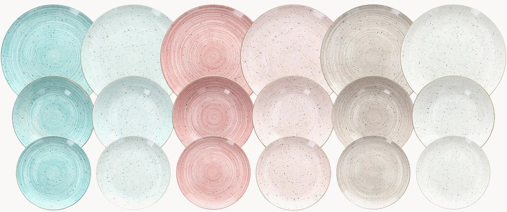Conjunto de loiça em porcelana Metropolis, 6 pessoas, conjunto de 18