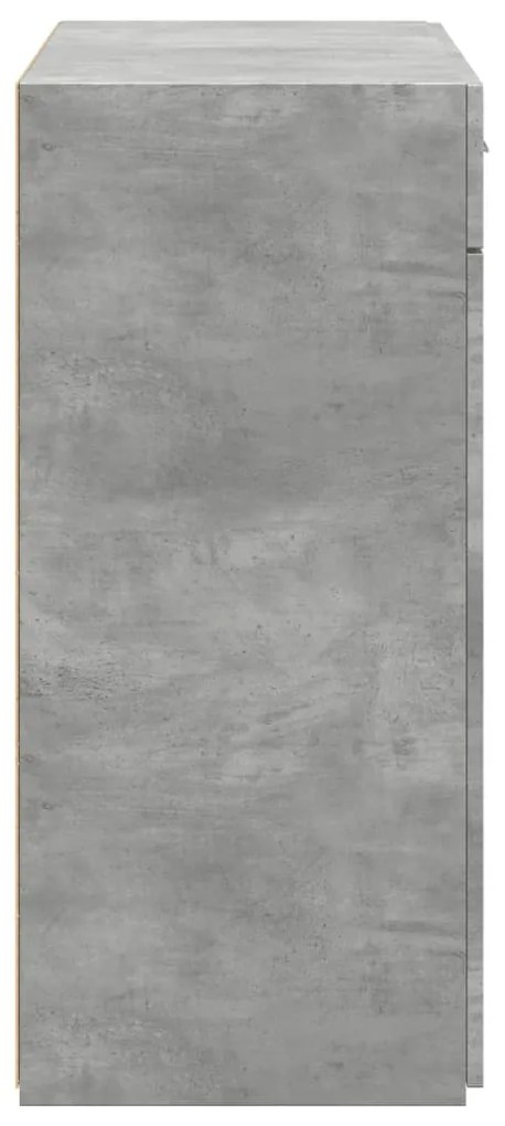 Aparador 80x42,5x93 cm derivados de madeira cinzento cimento